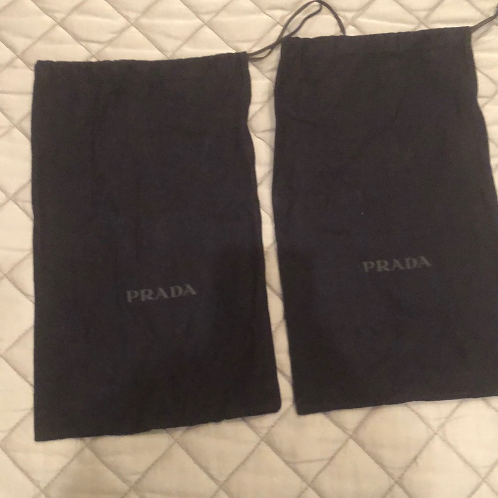 Pair of Prada dust bags. Box#2